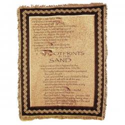 Footprints in the Sand Tapestry Throw 