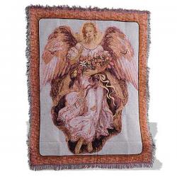Golden Angel Tapestry Throw 