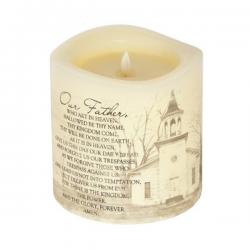 Everlasting Glow Candle Lord's Prayer