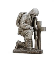 Soldier and Cross figurine